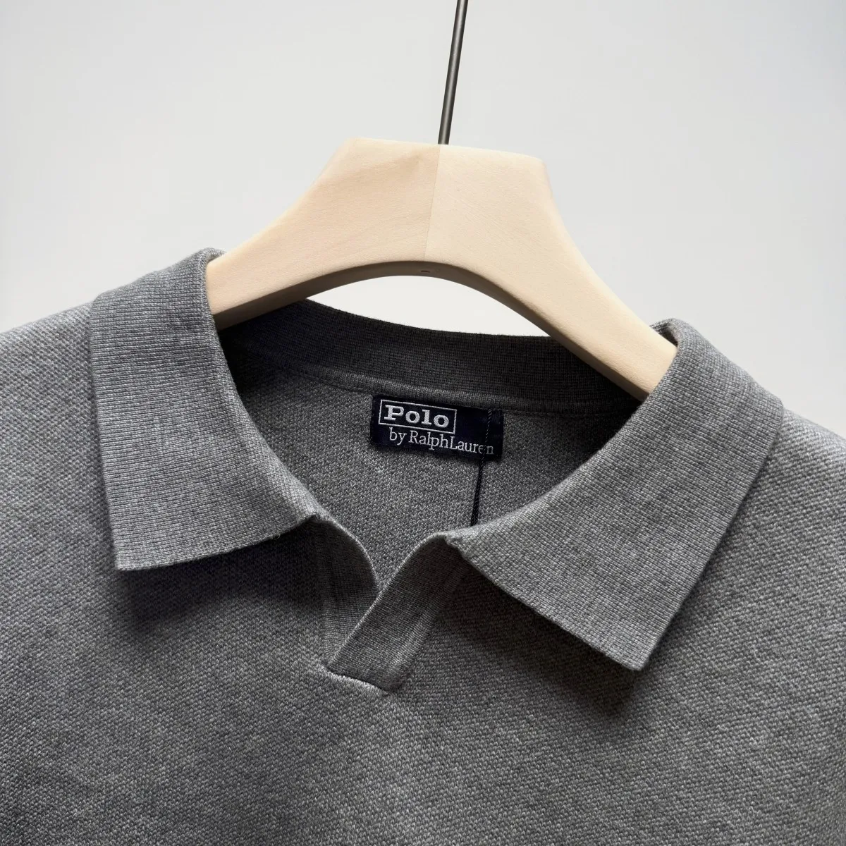 P260 Ralph Lauren lapel V-neck sweater Color: black gray royal blue Size: S-XXL 1:1 same style, model number (RL18774)